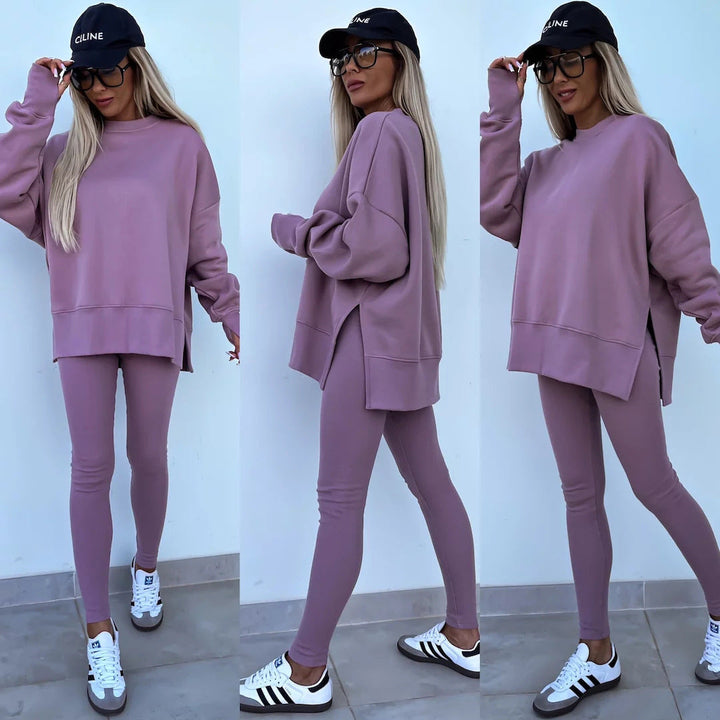 Levoire | Rennot confortable pull-pantalon-set Violet