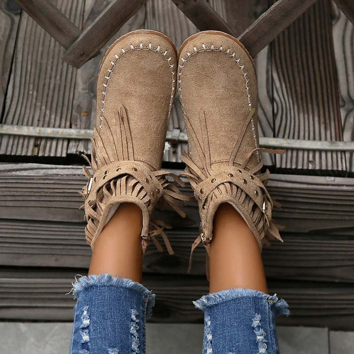 Levoire | Bottines Boho Avec Ornements Et Boucles Pour Femmes