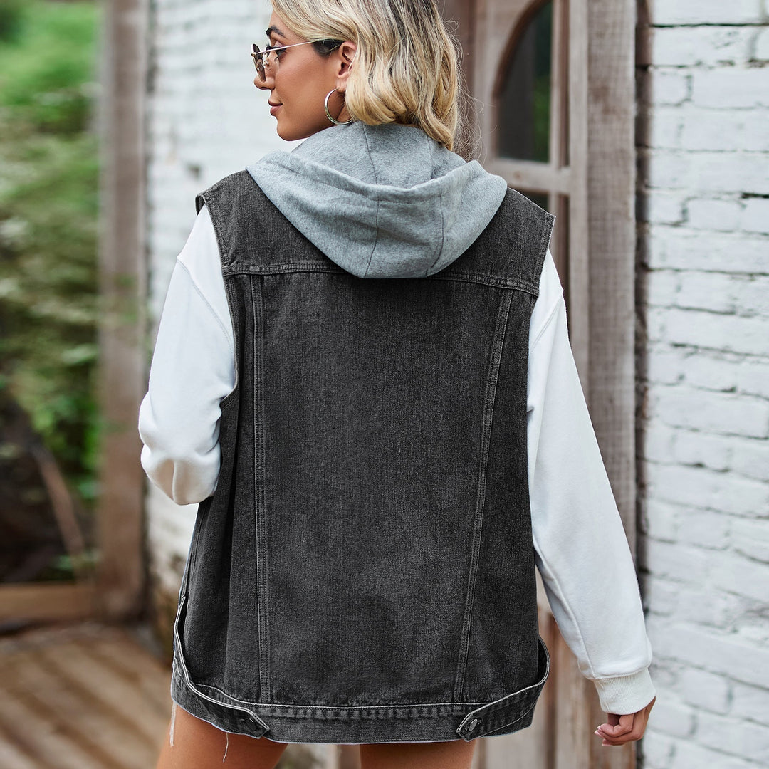 Levoire | Gilet En Denim Pour Femmes À Coupe Décontractée En Coton