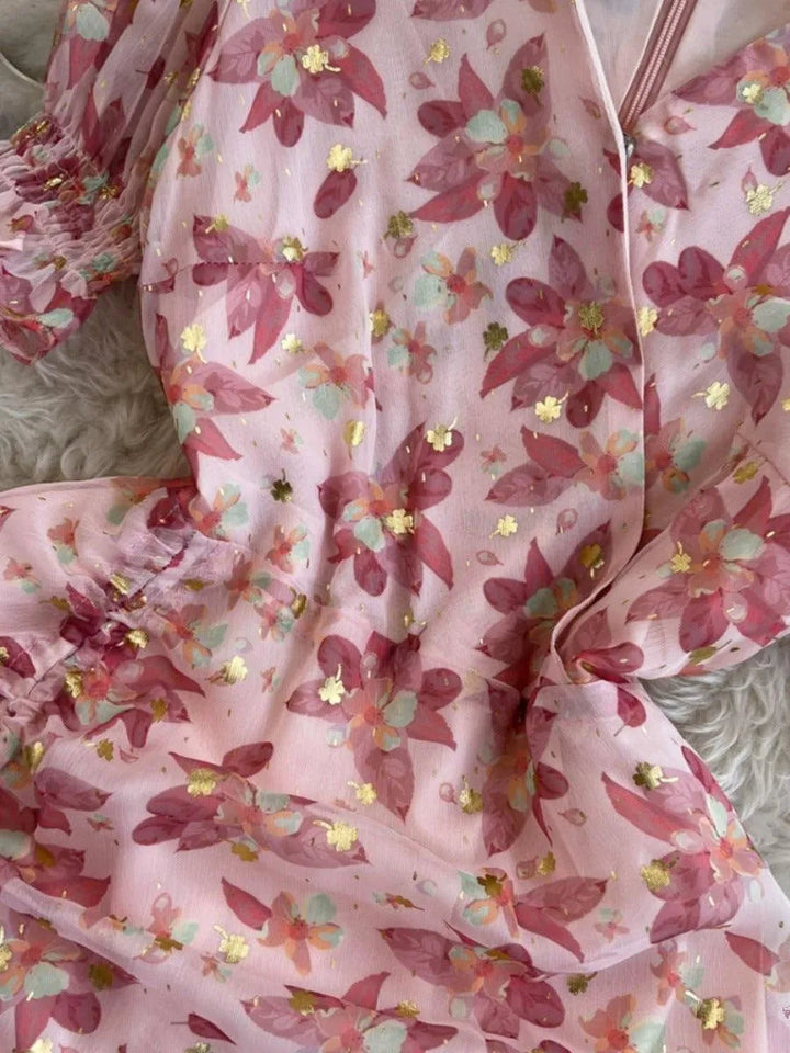 Levoire | Robe en sifon à fleuries