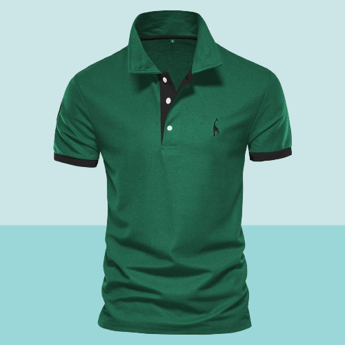 Levoire | Polo Décontracté Slim Fit Pour Hommes Vert