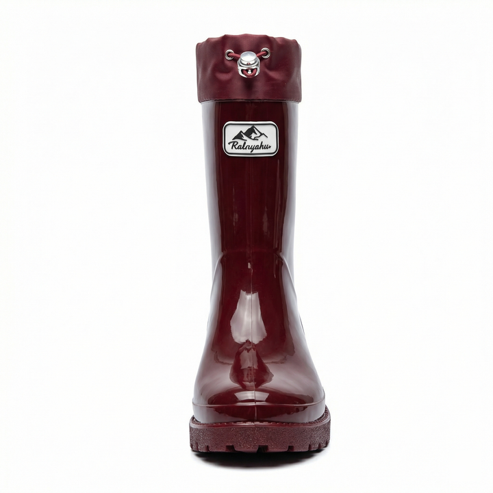 Femmes Bottes en caoutchouc de haute qualité et stylées avec système de lacets réglable Avriane