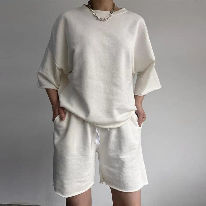 Levoire | Femmes Ensemble à demi-manches Blanc