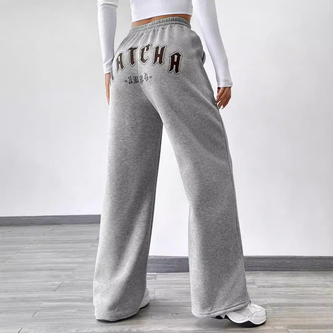 Pantalons de loisirs amples pour femmes avec taille élastique et poches latérales pratiques Levoire