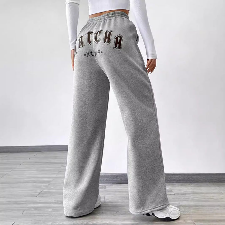 Pantalons de loisirs amples pour femmes avec taille élastique et poches latérales pratiques Levoire