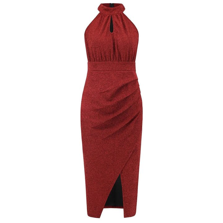 Levoire | Robe irrégulière avec une fente sexy Slim Fit