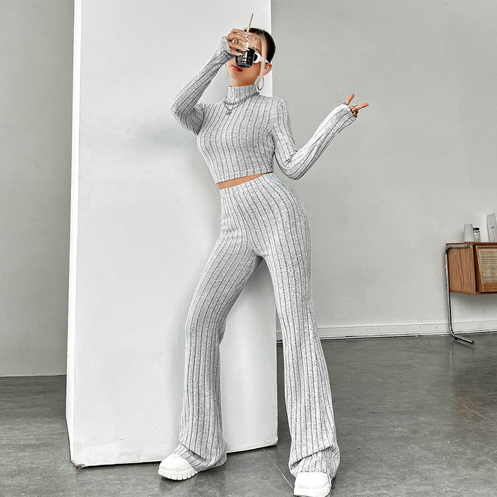 Sweat court femme avec taille haute et jambe large Levoire