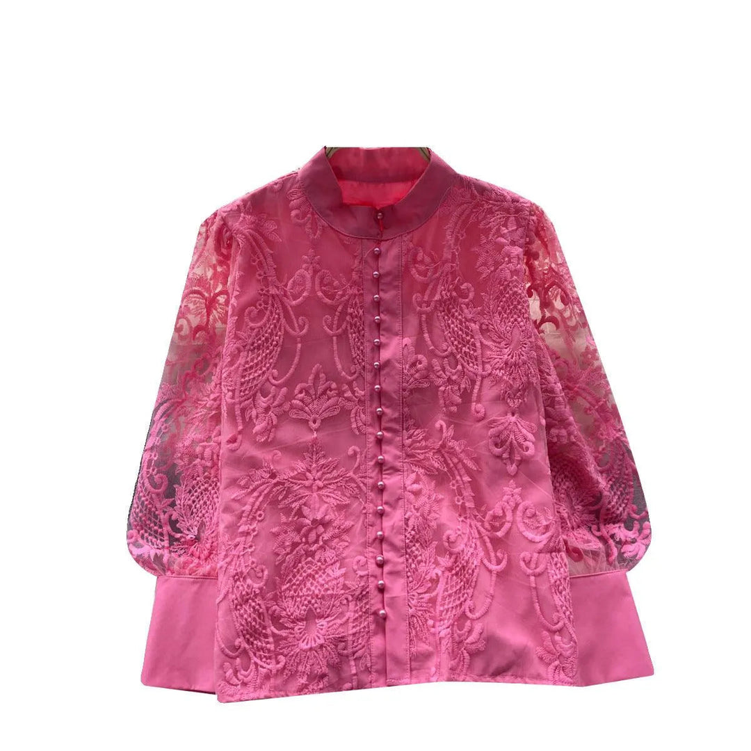Levoire | Vintage blouse française à manches bouffantes