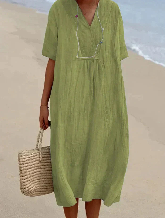 Levoire | En Lin Et Coton Vert clair