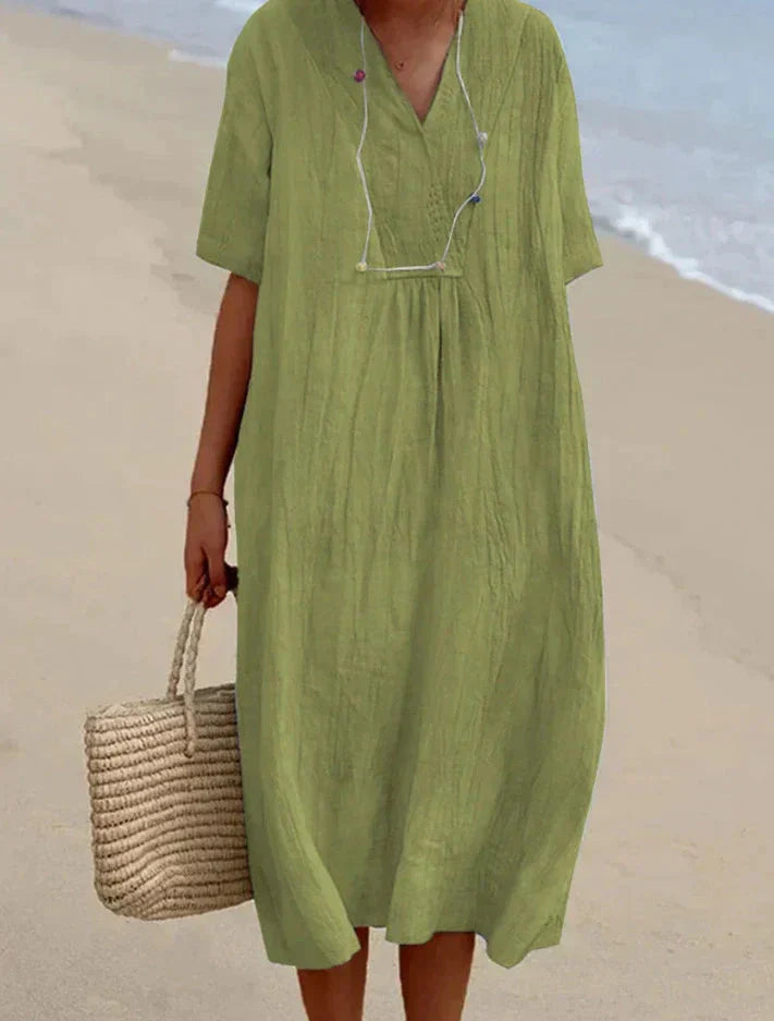 Levoire | Robe D'Été Style Boho - Légèreté & Confort Vert clair