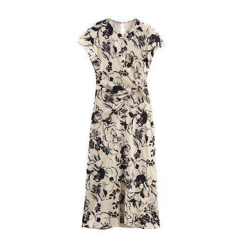 Levoire | Robe en satin texturé élégant