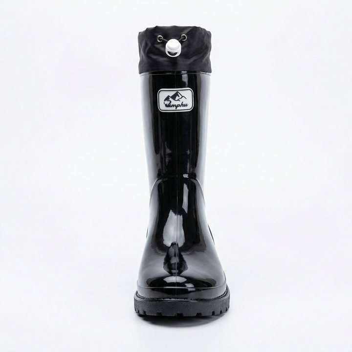 Femmes Bottes en caoutchouc de haute qualité et stylées avec système de lacets réglable Avriane