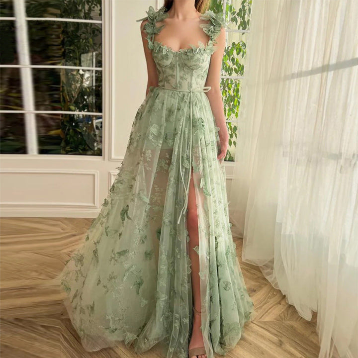 Levoire | Chic Schlitz Hääppäriparty Plage Robe Vert clair