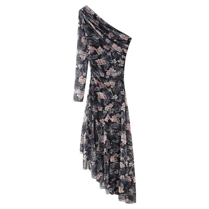 Levoire | Hennot transparent fleur maille longue robe Poids