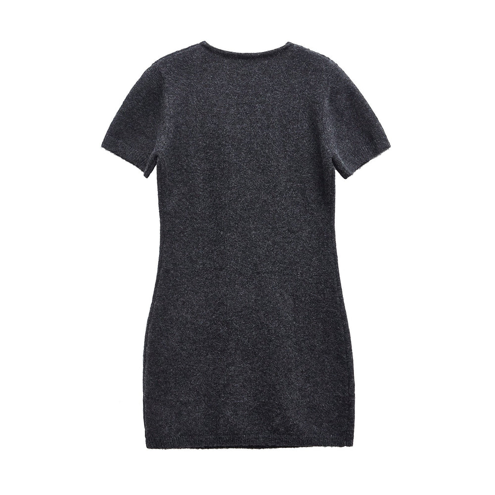 Levoire | Mignon pull d printemps à manches courtes robe