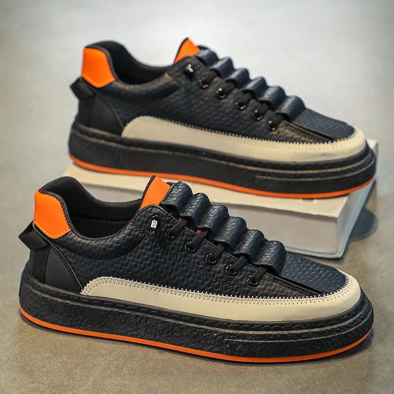 Levoire | Baskets Raw sportives à plateforme Noir Orange