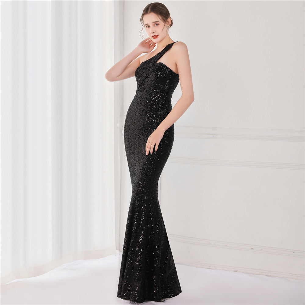 Levoire | Robe de soirée décontractée et élégante Noir