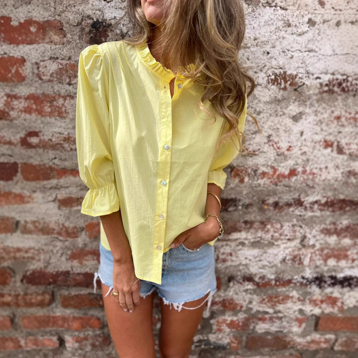 Blouse pour femmes avec des manches bouffantes décoratives Levoire