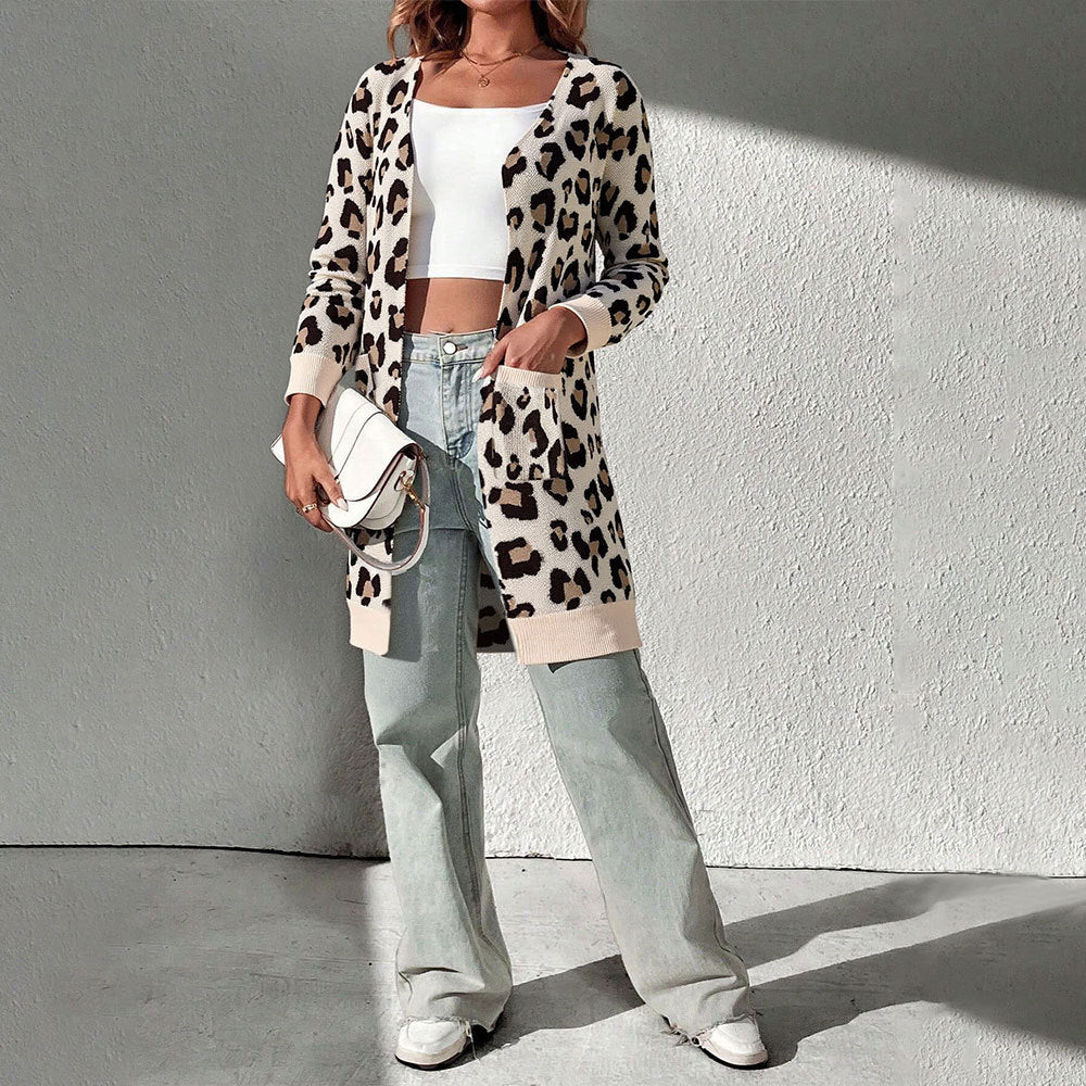 Gilet pour femmes avec motif léopard et poches pratiques Levoire