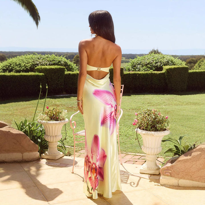 Robe élégante pour femme avec bretelles et design floral Levoire