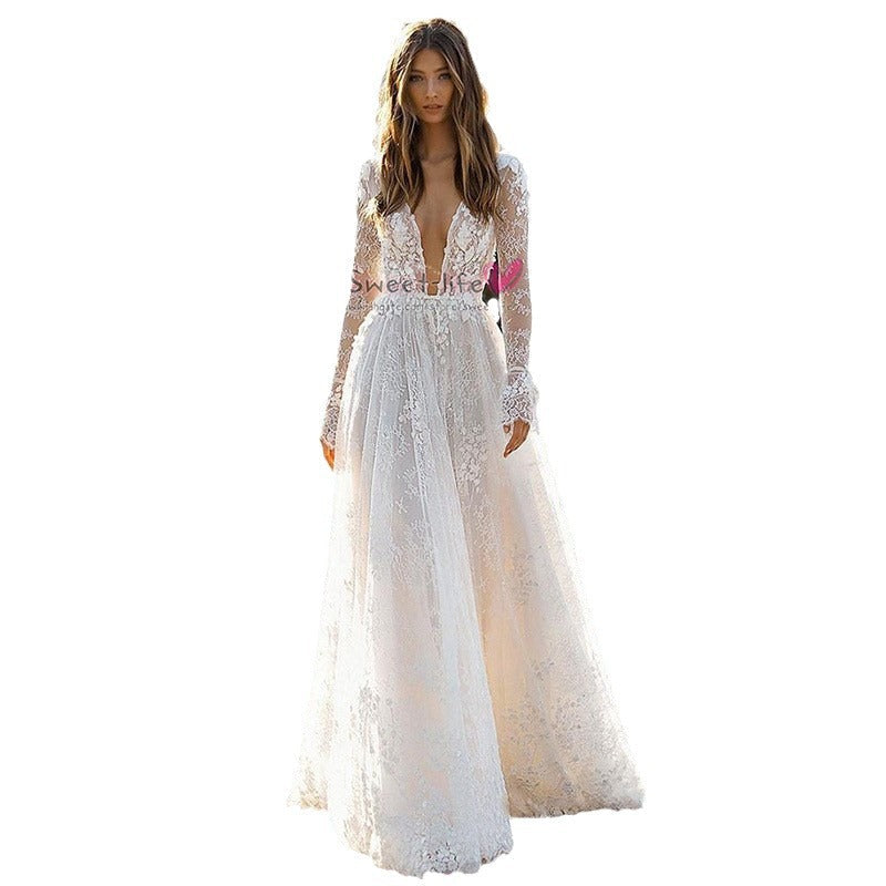 Levoire | Robe de vacances à manches longues décontractée