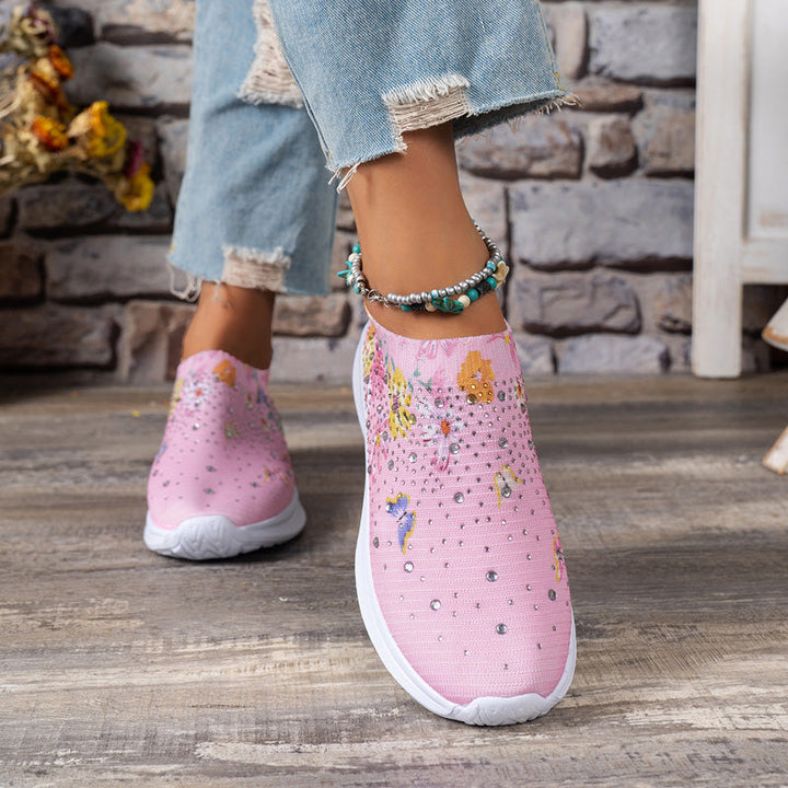 Levoire | Baskets Slip On Confortables Avec Motif Papillon Pour Femmes
