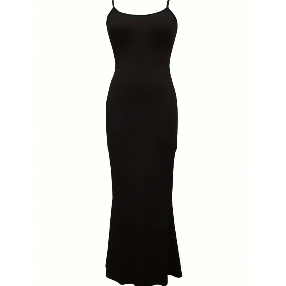 Robe maxi élégante pour femme avec des bretelles spaghetti étroites et une coupe fluide Levoire
