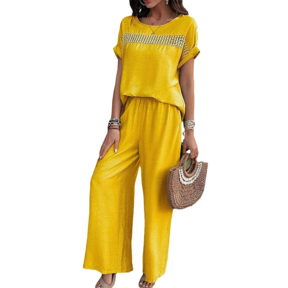 Levoire | Robe femme avec pantalons et top à manches courtes