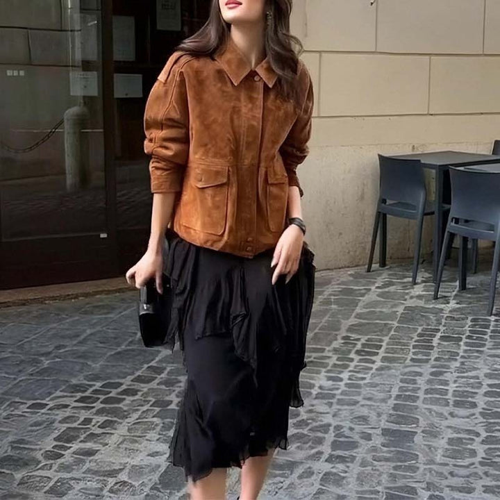 Veste élégante légère pour femmes avec coupe oversize et poches pratiques Levoire