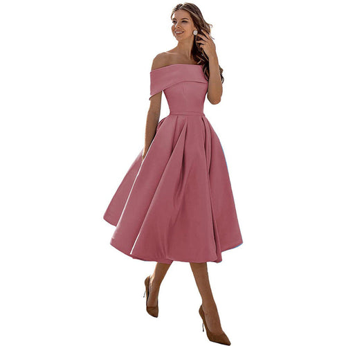 Levoire | Robe de soirée satinée sans bretelles lässig