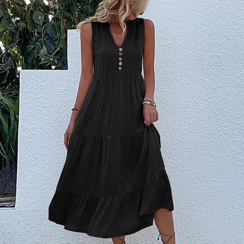 Levoire | Robe Sans Manches De Loisirs Pour Femmes