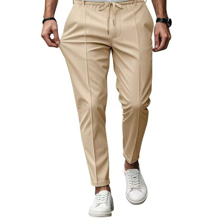 Pantalon élégant pour hommes en leisure avec taille élastique et poches latérales Avriane
