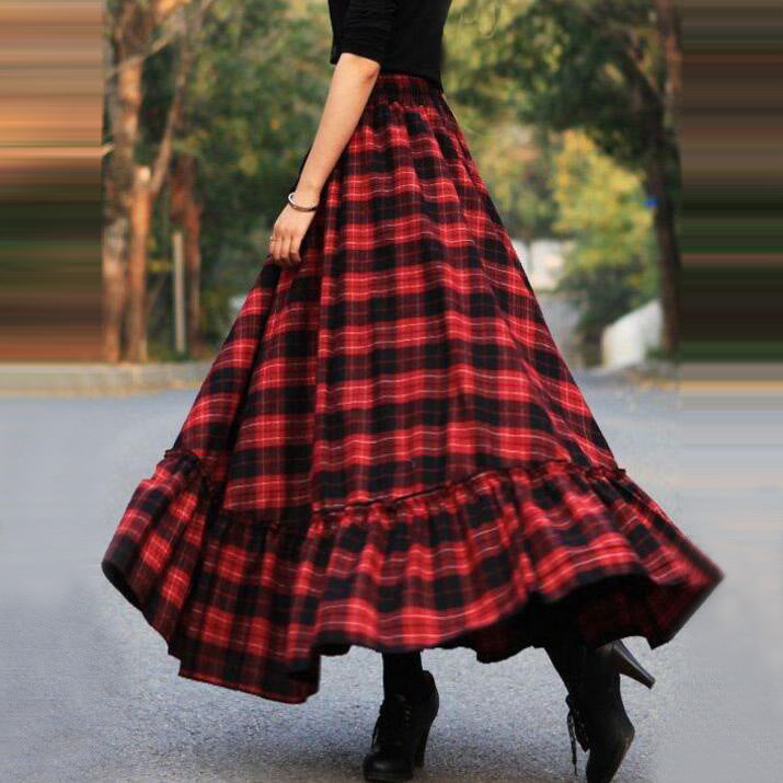 Jupe Maxi Femme avec ourlet élégant et mélange de viscose Levoire