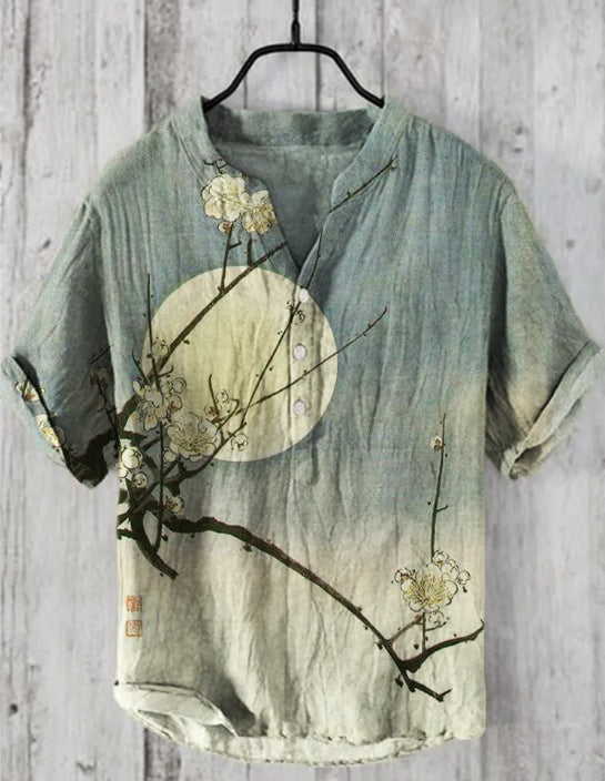 Levoire | Chemise Japonaise En Mélange De Lin