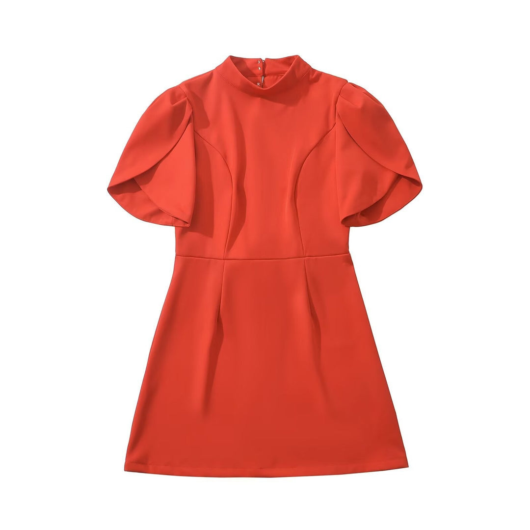 Levoire | Détail de mini robe à manches uniques