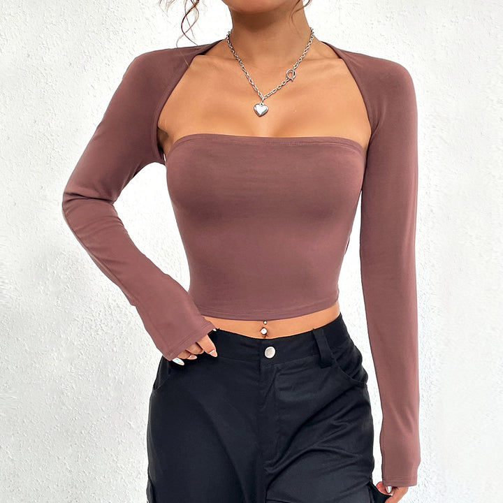 Haut pour femmes avec encolure asymétrique et manches longues Levoire