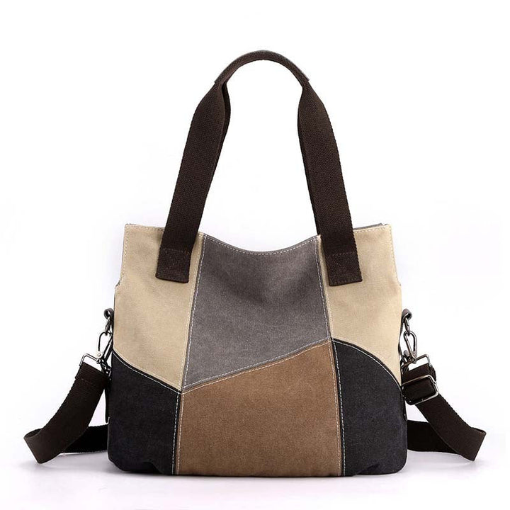 Levoire | Sac En Toile Contrasté Café