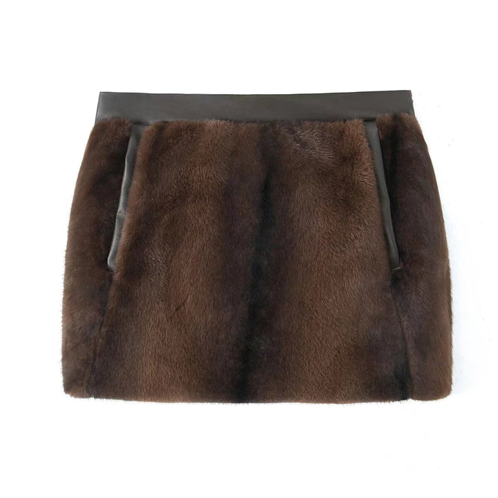 Levoire | Jupes mini hautes élégantes Brun foncé
