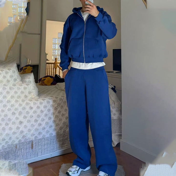 Hommes nan Oversize Zip-Hoodie et Relaxed Sweatpants Set Avriane