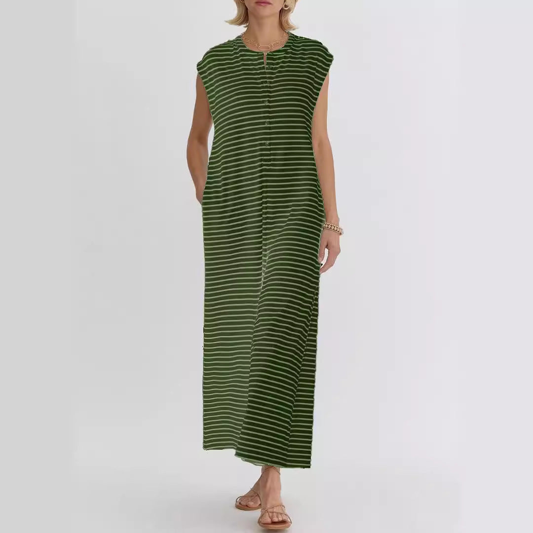 Combinaison décontractée femme avec motif stripes moderne et poches pratiques Levoire
