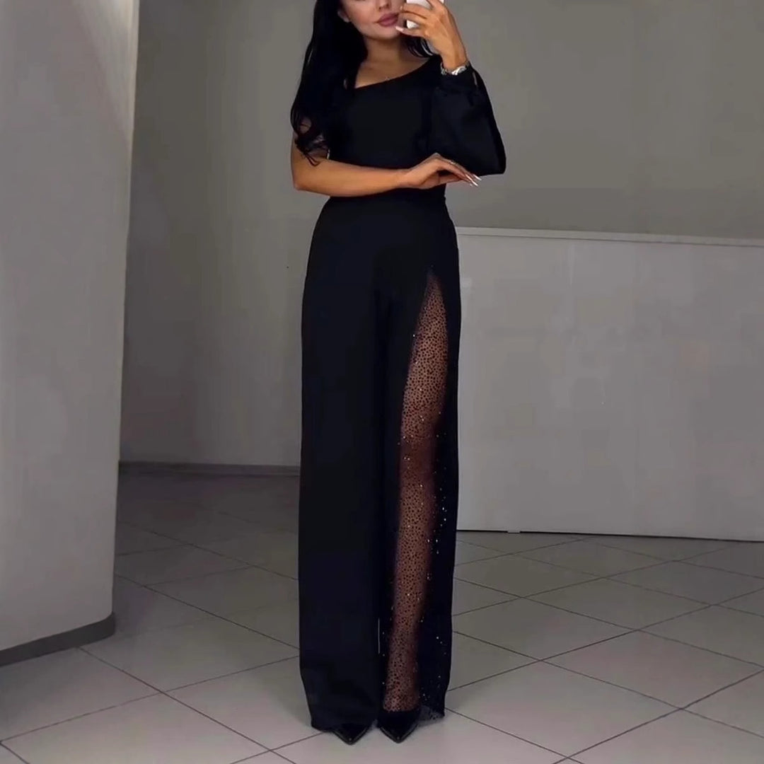 Combinaison élégante pour femme avec des détails de transparence excitants Levoire