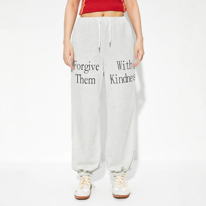 Pantalons de jogging décontractés pour femmes avec imprimé graphique et taille élastique Levoire