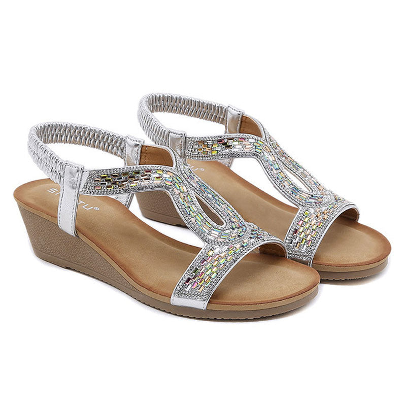 Levoire | Avec Talon Équilibré Décoré De Strass