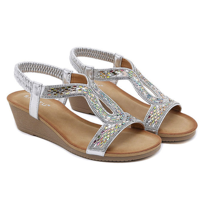 Levoire | Avec Talon Équilibré Décoré De Strass