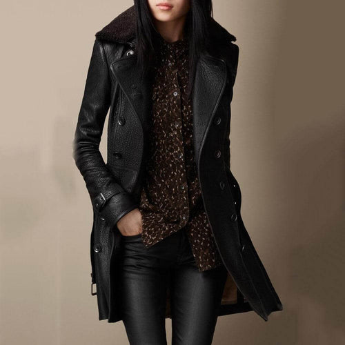 Levoire | Trench-Coat En Cuir Luxueux