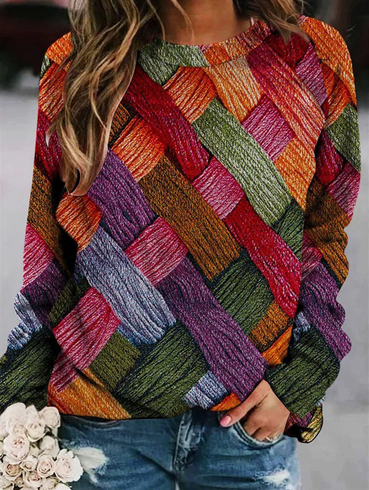 Levoire | Sweatshirt En Laine Imprimé Orange