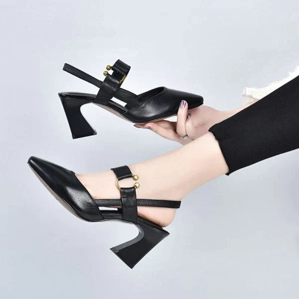 Levoire | à talons orthopédiques pour femmes Noir