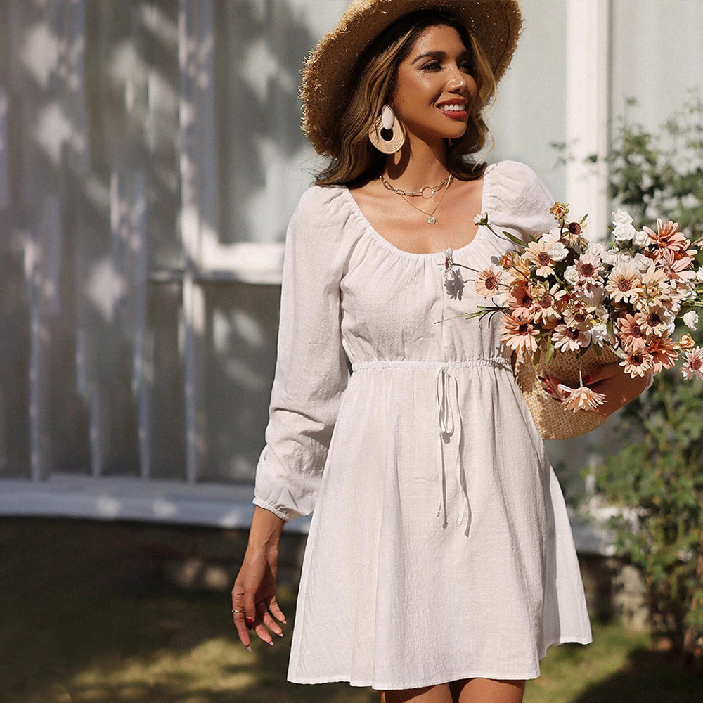 Levoire | Robe élastique Robe taille élastique Blanc S