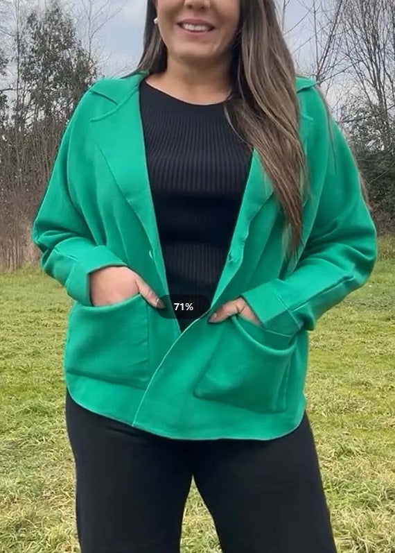 Veste blazer surdimensionnée pour femmes avec poches pratiques et coupe décontractée Levoire