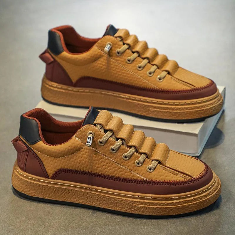 Levoire | Baskets Raw sportives à plateforme Khaki Brun